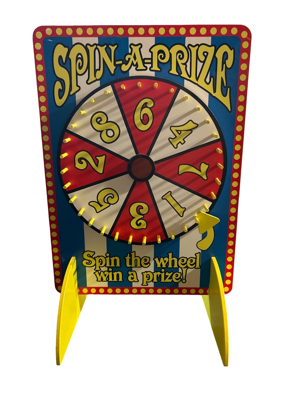 Carnival Game Wheel - Red, White & Blue